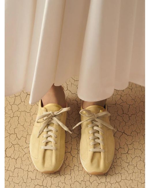 Jacquemus The Tennis スエード レースアップ スニーカー Yellow