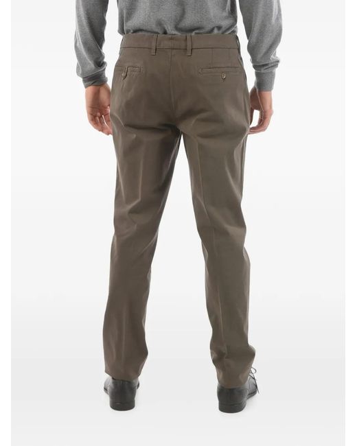 Corneliani Gray Malga Stretch-Cotton Trousers for men