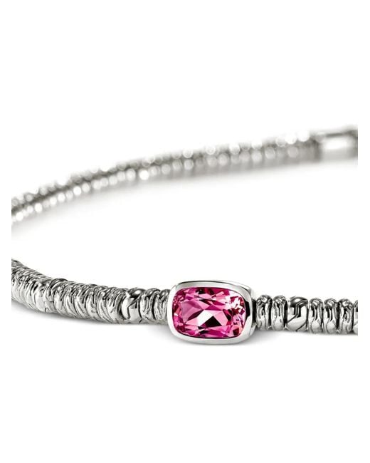 John Hardy White Heishi Rhodolite Bracelet
