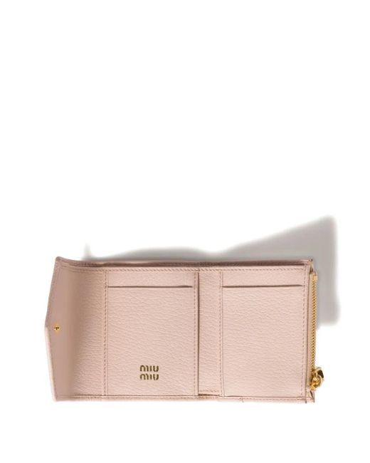 Miu Miu Pink Small Leather Wallet