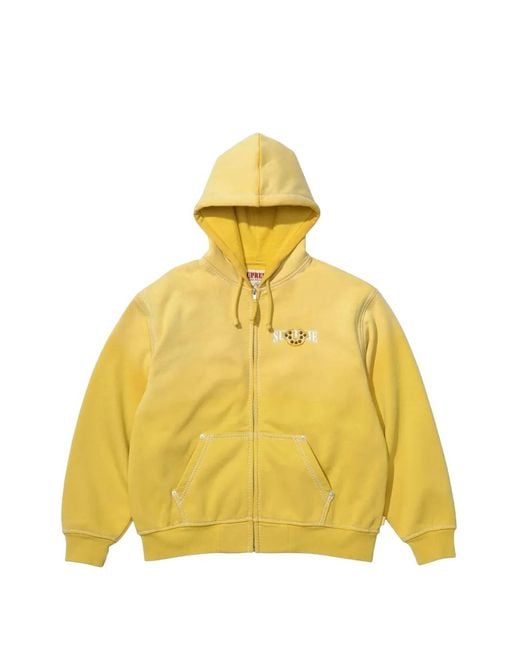 Supreme True Religion Zip-Up Hoodie in Yellow for Men | Lyst UK