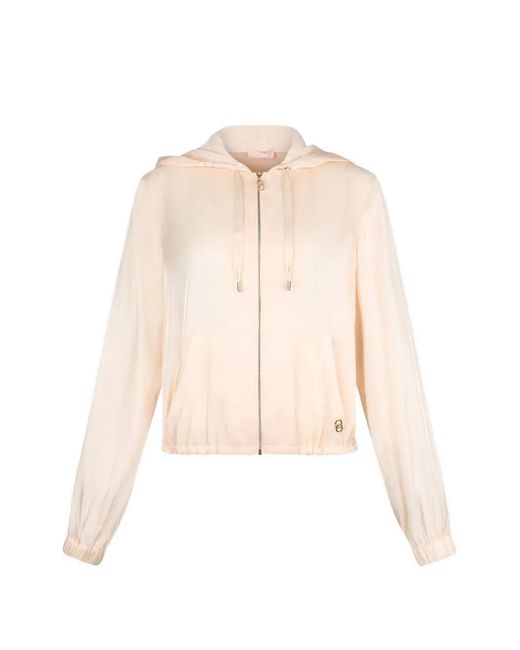 Liu Jo White Hooded Jacket