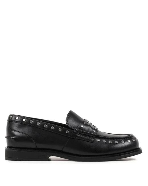 Karl Lagerfeld Black Mia Studded Loafers