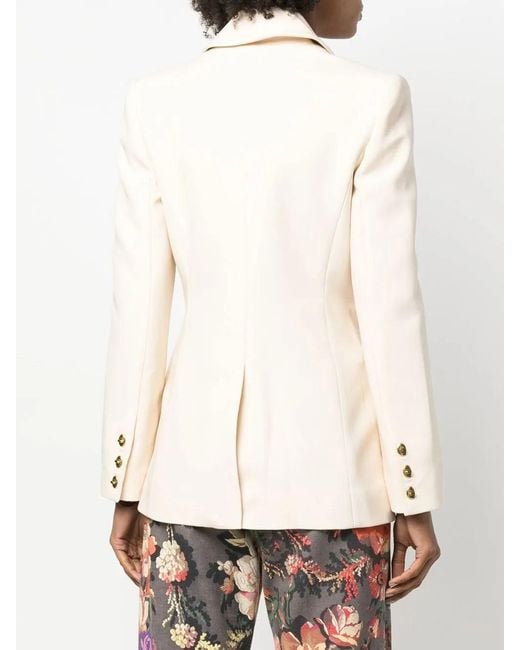Zimmermann Natural Single-Breasted Blazer