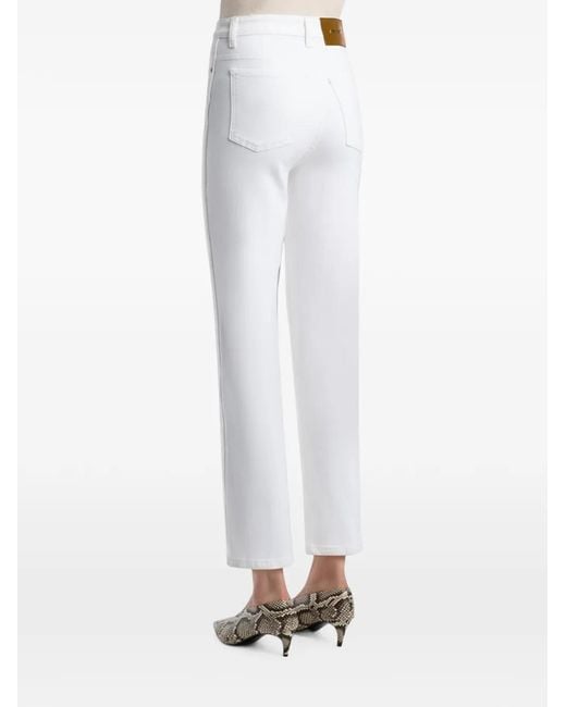 Khaite White Abigail Stretch Jeans