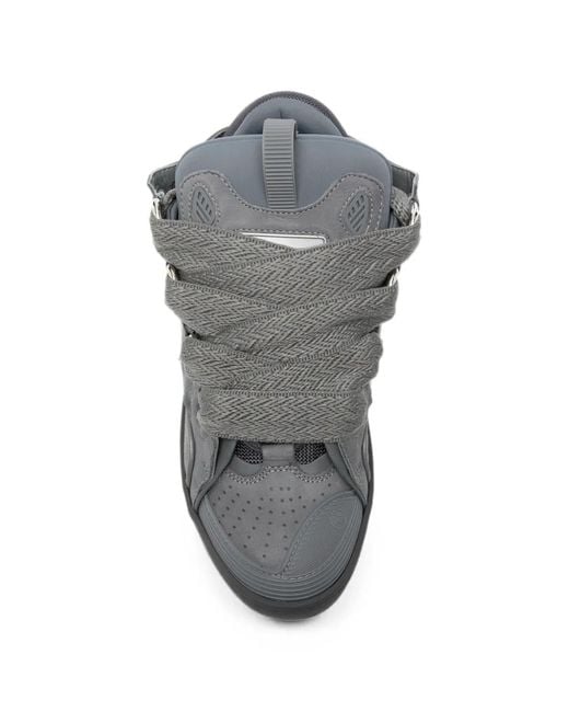 Lanvin Gray Curb Sneakers for men