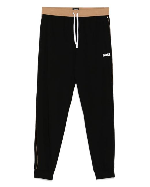 Boss Black Logo-Print Track Pants for men