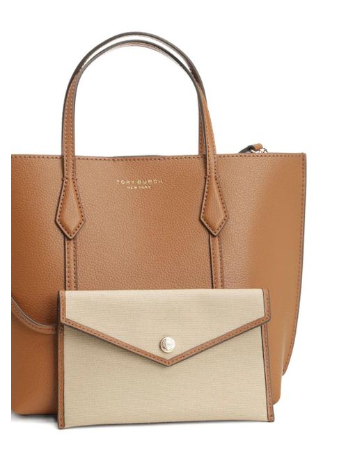 Borsa Tote Perry Piccola di Tory Burch in Brown