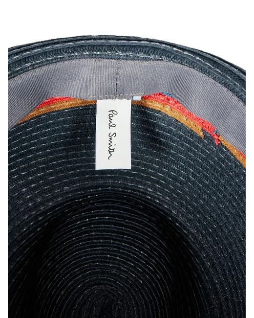 Paul Smith Blue Straw Hat for men