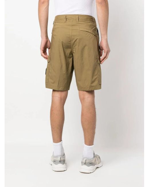 Stone Island Natural Bark Cargo Bermuda Shorts for men