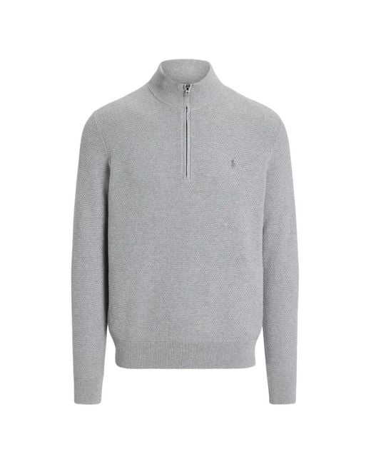 Ralph Lauren Gray Pull Zipp� Col Montant for men