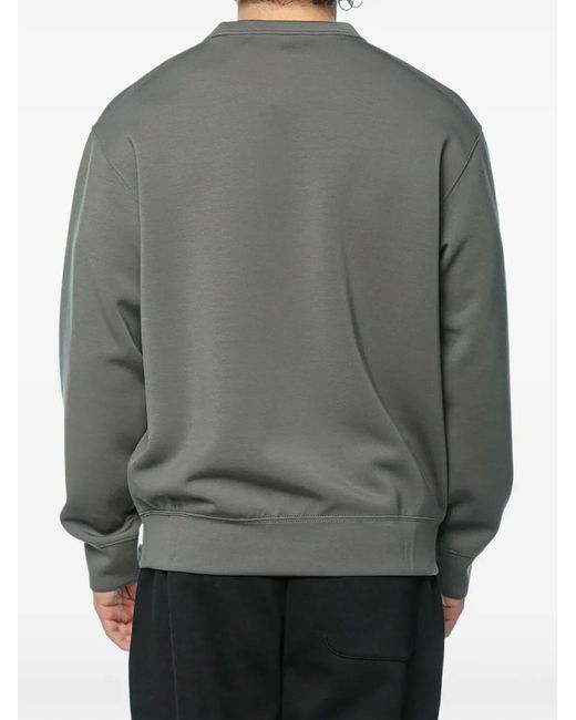 ARMANI EXCHANGE Gray Logo-Print Sweatshirt for men