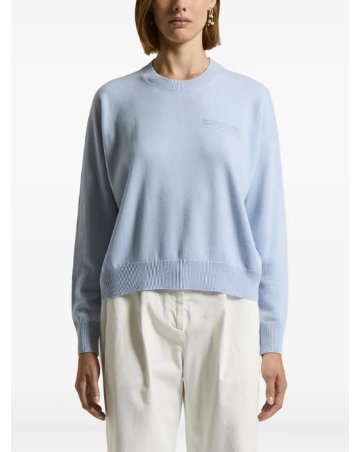 Pull À Encolure Ras Du Cou Peserico en coloris Blue