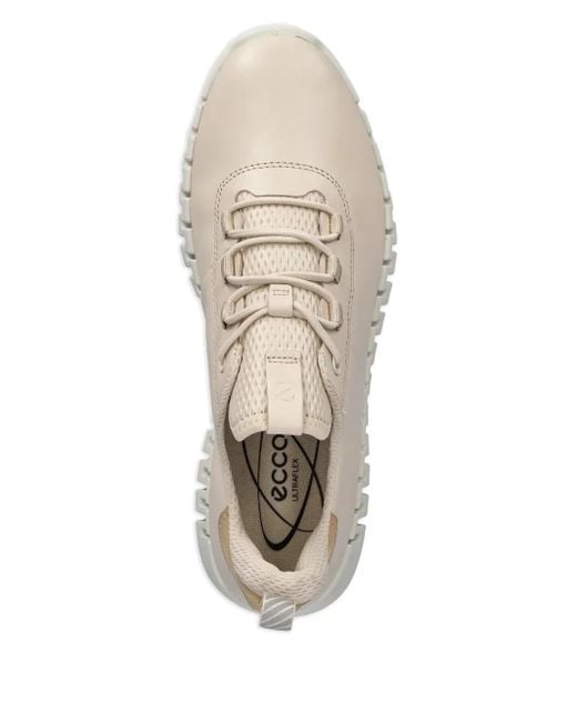 Ecco White Gruuv Lea Sneakers