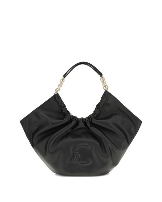 Coccinelle Black Medium Smash Leather Shoulder Bag