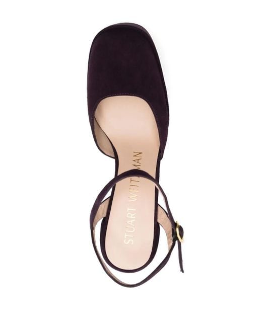 Escarpins En Daim À Plateforme 150 Mm Stuart Weitzman en coloris Purple
