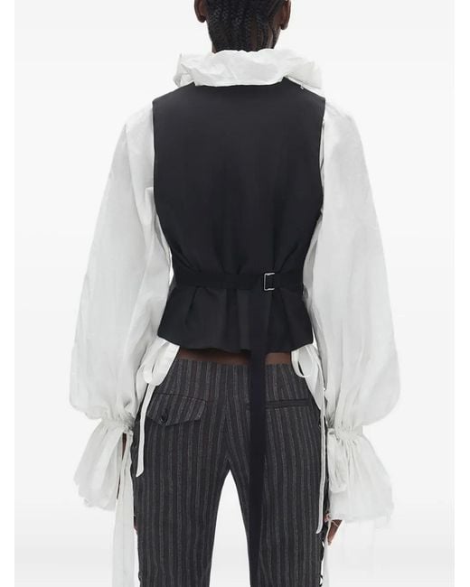 Ann Demeulemeester Gray Stanse Pinstripe Waistcoat