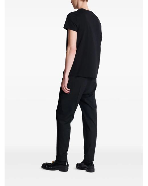 Balmain Black Chain Print T-Shirt for men