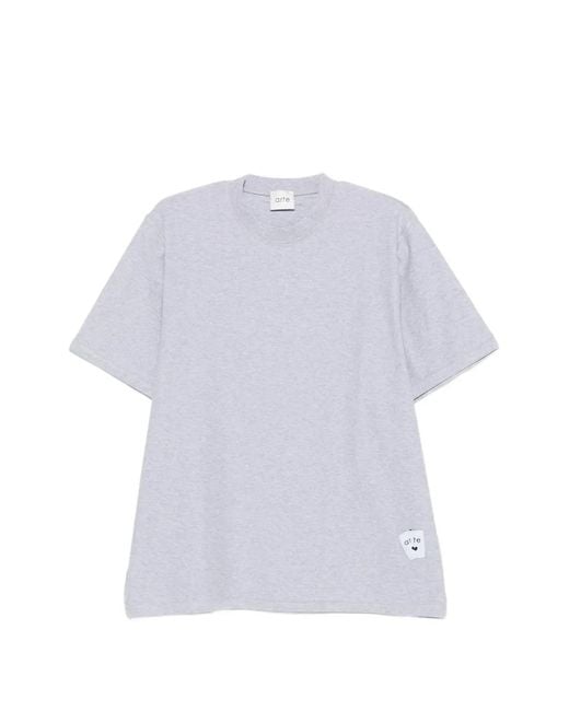 Arte' White Logo T-Shirt for men