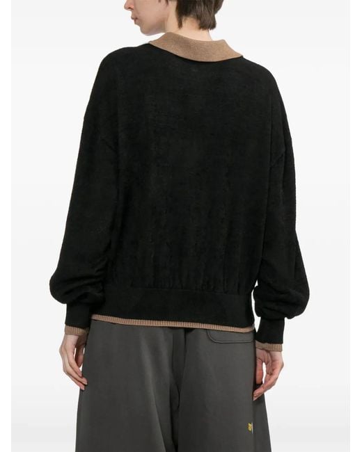 Maison Mihara Yasuhiro Black Layered Sweater