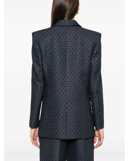 Nissa Black Polka-Dot Blazer