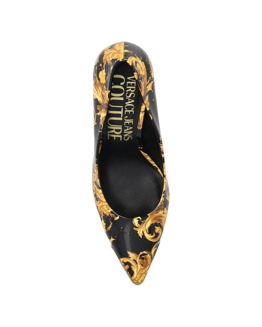 Versace Jeans Couture Metallic Pumps