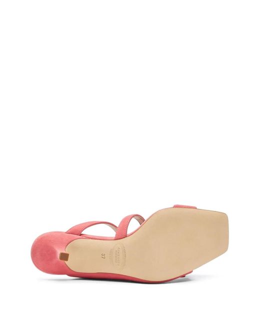 Scarosso Pink Manuela 60Mm Suede Sandals
