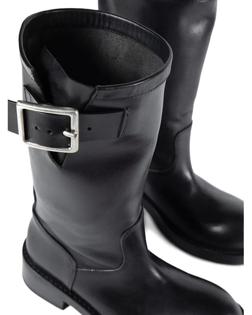 Ann Demeulemeester Black Neldor Buckle Boots