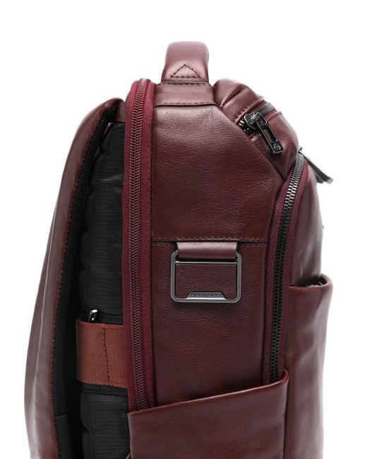 Piquadro Rucksack Aus Leder in Purple für Herren