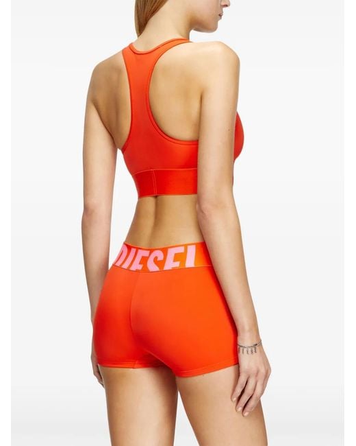 DIESEL Orange Haut De Bikini Race-Bralette-Xl-D-Pop