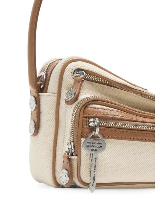 Acne Natural Camero Party Canvas Bag