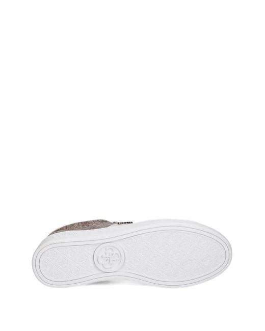 Guess Brown Britz 4G Logo Sneakers