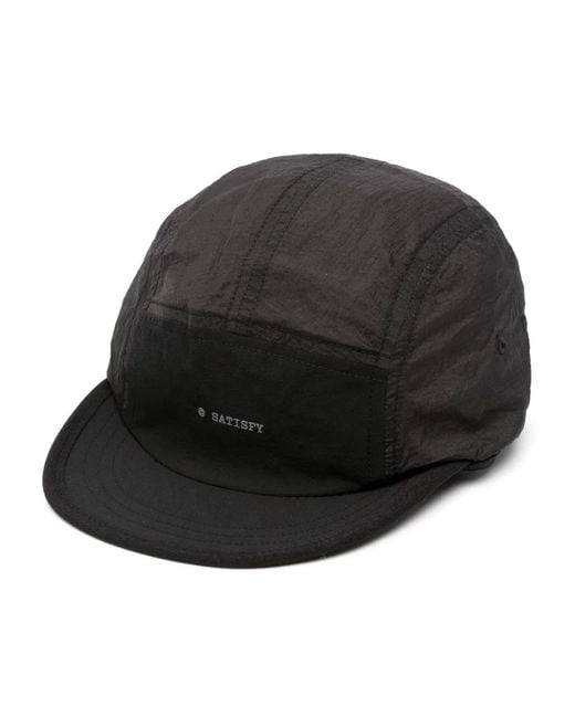 Satisfy Black Logo-Print Adjustable Cap