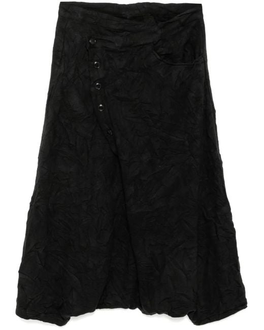 Y's Yohji Yamamoto Black Multiple-Pocket Trousers