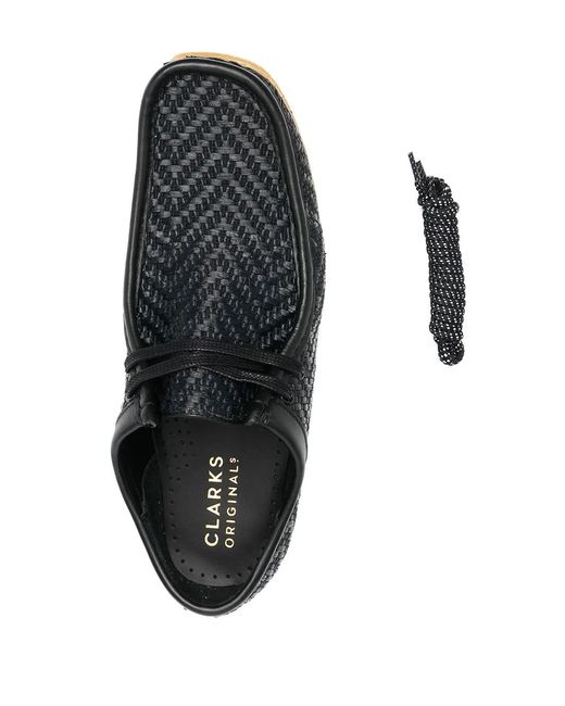 Clarks Black Woven Slip-on Trainers for men