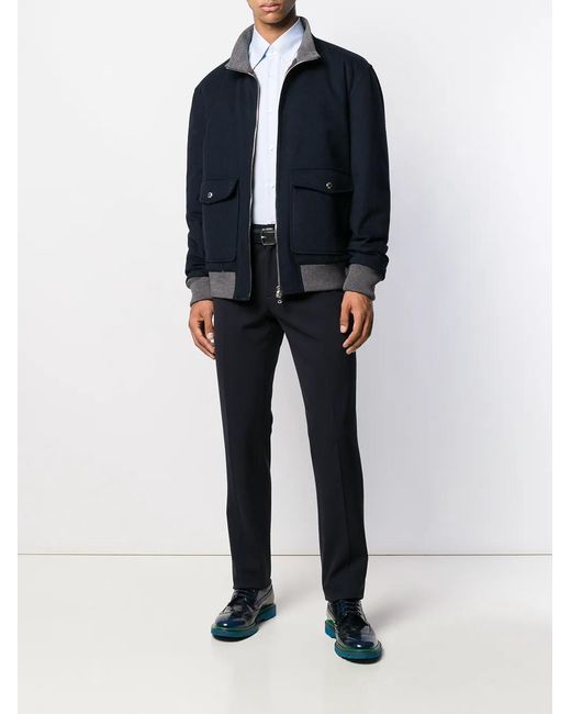 Barba Napoli Black Padded Interior Jacket for men