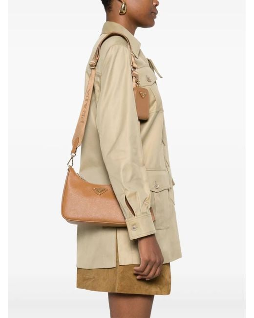Prada Brown Re-Edition 2005 Leather Shoulder Bag