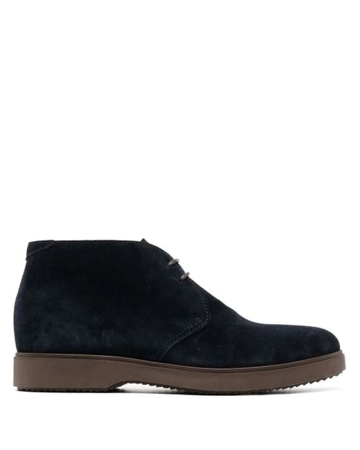 Stivaletti Stringati di Henderson in Black da Uomo