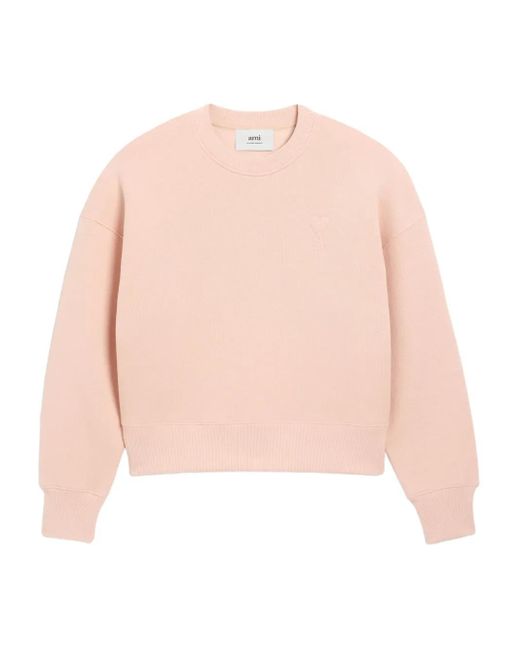 AMI Pink Ami De Coeur Sweatshirt
