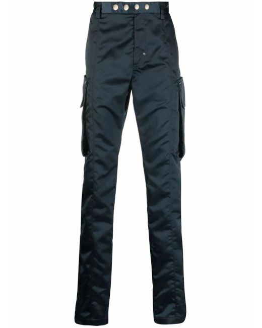 メンズ 1017 ALYX 9SM ハイシャイン スリムパンツ Blue