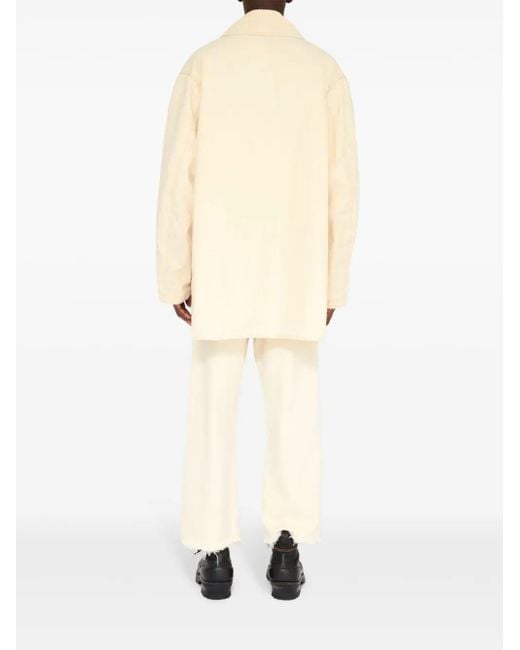 Maison Margiela Natural Cotton Double-Breasted Jacket for men