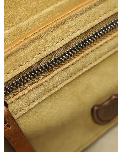 HTC White Dolly Studded Suede Shoulder Bag