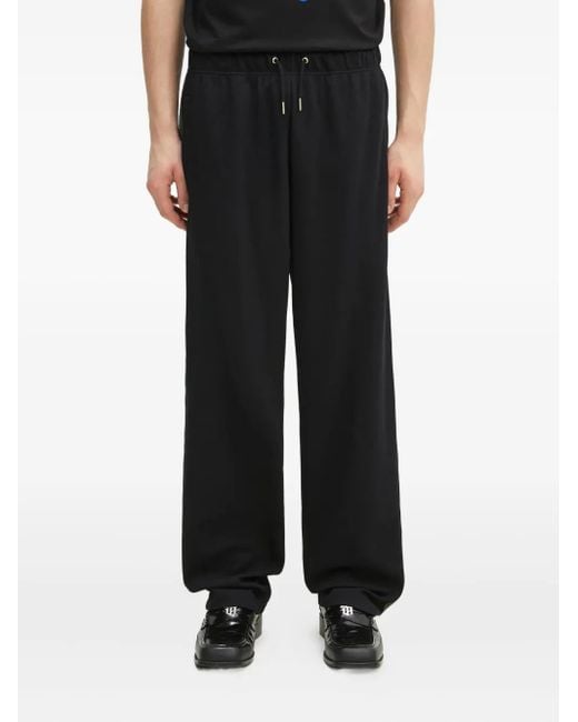 Fred Perry Black Side-Stripe Trousers for men
