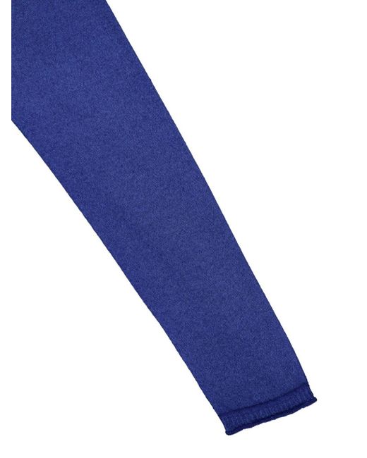 120% Lino Blue Fine-knit Cashmere Jumper for men