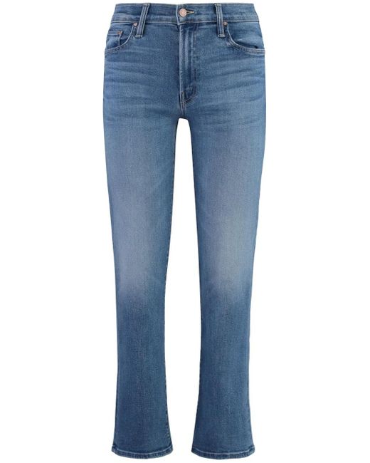 Vaqueros skinny estilo capri Mother de color Blue