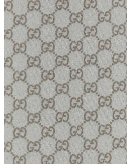 Gucci Gray Reversible Scarf