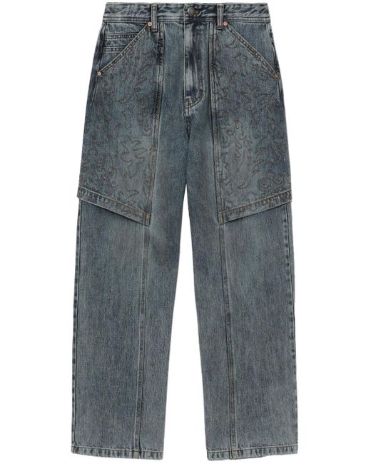 メンズ ANDERSSON BELL ストレートジーンズ Blue
