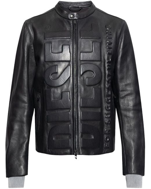 ◆DIESEL 最新作◆レザージャケット L-MET-VERT/Black◆ Multicolor L-Met-Vert Jacket