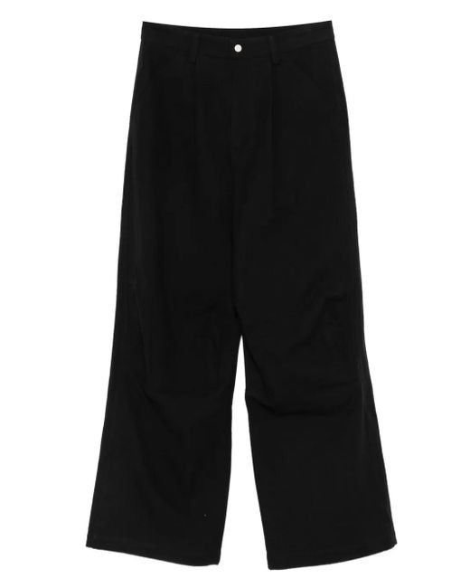 JOE CHIA Black Xerx Wide-Leg Trousers for men