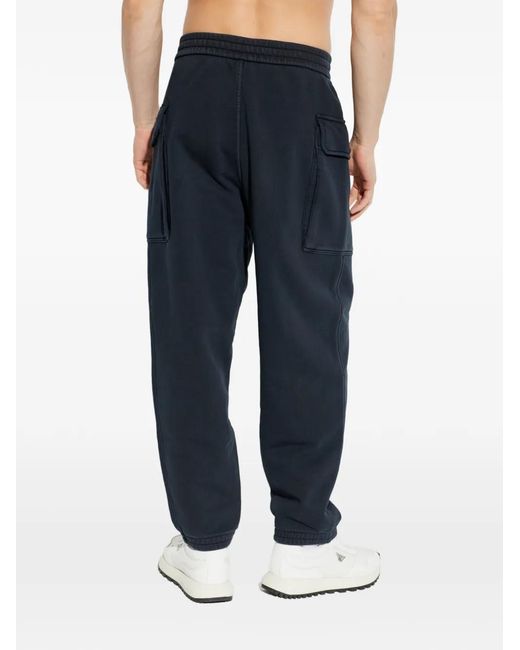 Emporio Armani Blue Cargo Trousers for men